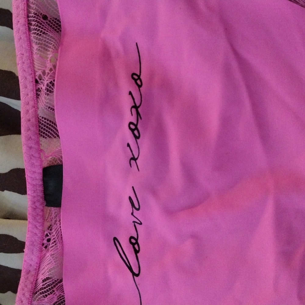 XOXO PINK LOVE XOXO PANTIES SIZE MEDIUM BRAND NEW NEVER WORN - Picture 6 of 7